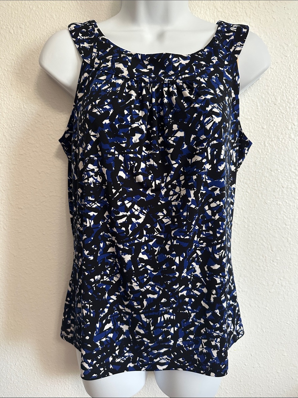 Calvin Klein Sleeveless Abstract Print Camisole Blouse Size Small